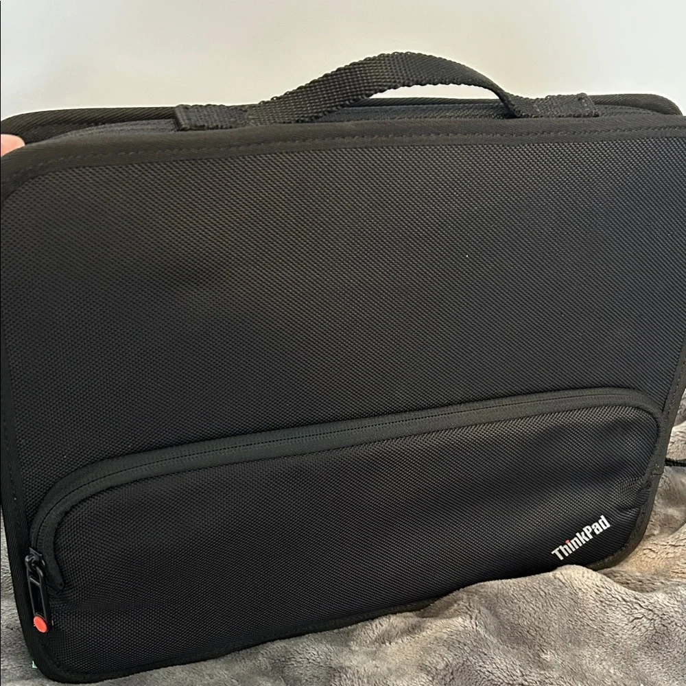 Think Pad Black Laptop Sleeve with Front Pocket